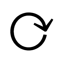 Clockwise Gapped Circle Arrow PNG Image