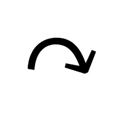 Clockwise Top Semicircle Arrow Webp Image