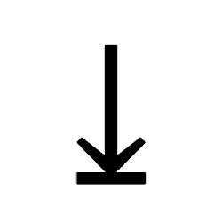 Down Arrow To Bar PNG Image