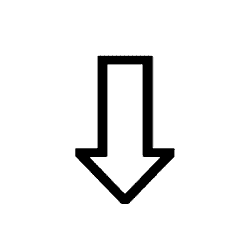 Down White Arrow PNG Image