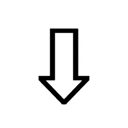 Down White Arrow Webp Image