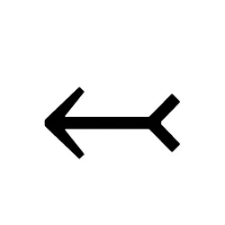 Left Arrow with Tail Webp Image