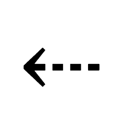 Left Dashed Arrow PNG Image