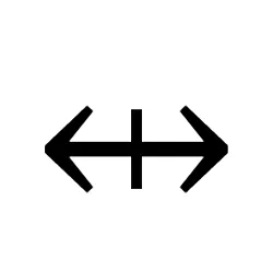 Left Right Arrow with Vertical Stroke Webp Image