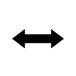 Left Right Black Arrow PNG Image