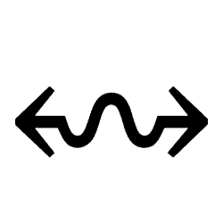 Left Right Wave Arrow PNG Image