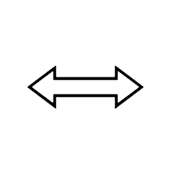 Left Right White Arrow PNG Image