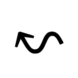 Left Wave Arrow PNG Image