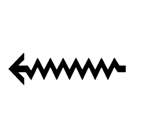 Long Left Squiggle Arrow PNG Image