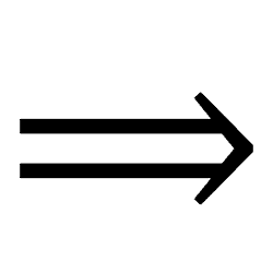 Long Right Double Arrow PNG Image