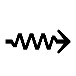 Long Right Squiggle Arrow PNG Image