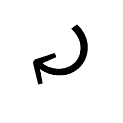 Lower Right Semicircular Clockwise Arrow PNG Image