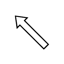 North West White Arrow PNG Image