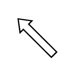 North West White Arrow Webp Image