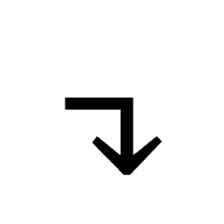 Right Arrow with Corner Down PNG Image