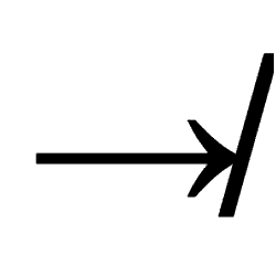 Right Arrow with Stroke PNG Image