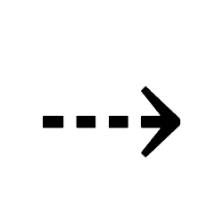 Right Dashed Arrow PNG Image