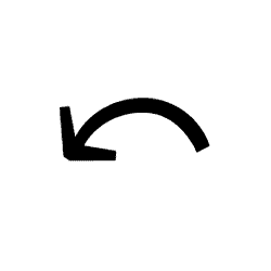 Top Arc Anticlockwise Arrow PNG Image