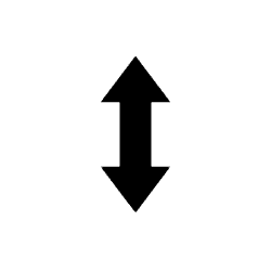 Up Down Black Arrow PNG Image