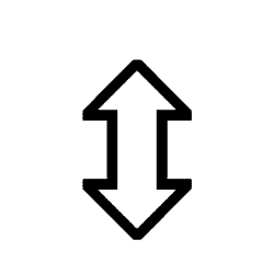 Up Down White Arrow PNG Image