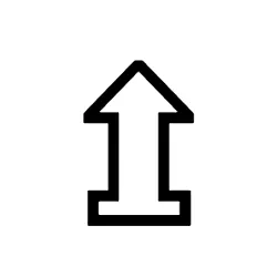 Up White Arrow On Pedestal Webp Image