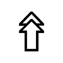 Up White Double Arrow Webp Image