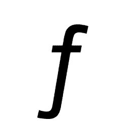 Latin Small Letter F with Hook PNG Image