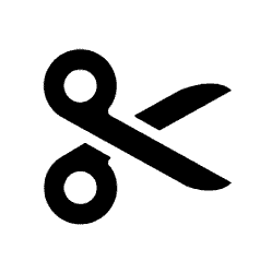 Black Scissors Symbols copy paste PNG Image