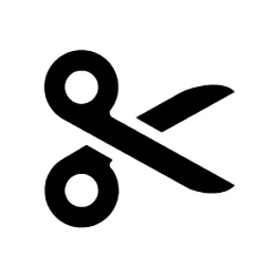 Black Scissors Symbols copy paste Webp Image