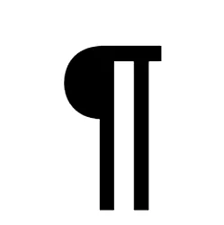 Pilcrow Sign Symbols copy paste Webp Image