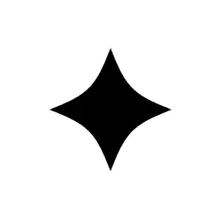 Black Four Pointed Star Webp Image