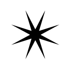 Eight Pointed Black Star Webp Image