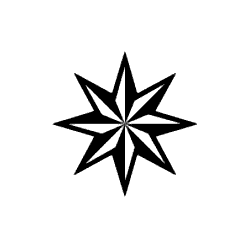 Eight Pointed Pinwheel Star PNG Image