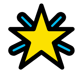 Glowing Star Emoji PNG Image