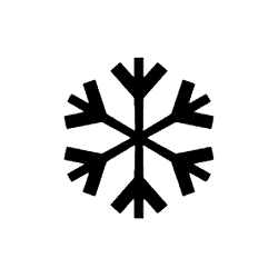 Heavy Chevron Snowflake PNG Image