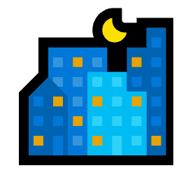 Night with Stars Emoji PNG Image