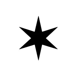 Six Pointed Black Star Webp Image