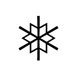 Tight Trifoliate Snowflake PNG Image