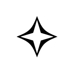 White Four Pointed Star Webp Image