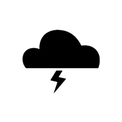 Cloud With Lightning Symbol Webp Image