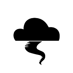 Cloud With Tornado Twister PNG Image