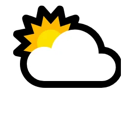 Sun Behind Cloud Partly Cloudy Webp Image